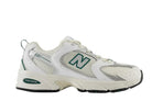 Tênis New Balance 530 Sea Salt White Marsh Green Branco vista lateral