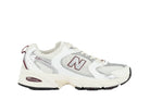 Tênis New Balance 530 Sea Salt White Mercury Red Branco detalhe frontal