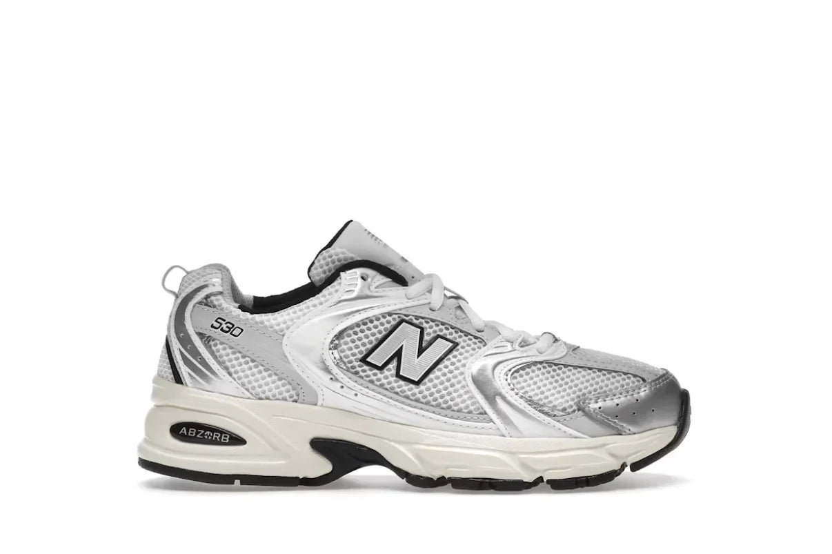 Tênis New Balance 530 Silver Cream Prateado vista superior