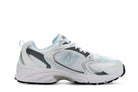 Tênis New Balance 530 White Light Crome Blue Branco vista lateral