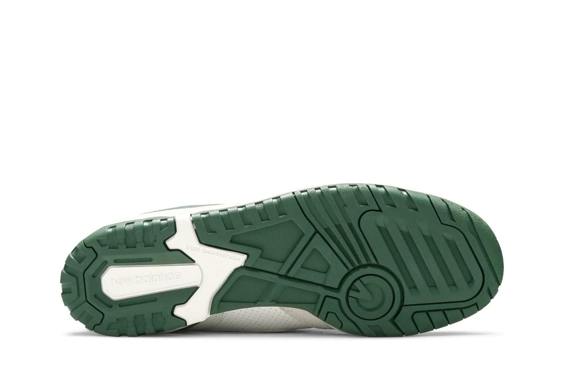 Tênis New Balance 550 White Pine Green Branco/Verde detalhe do material