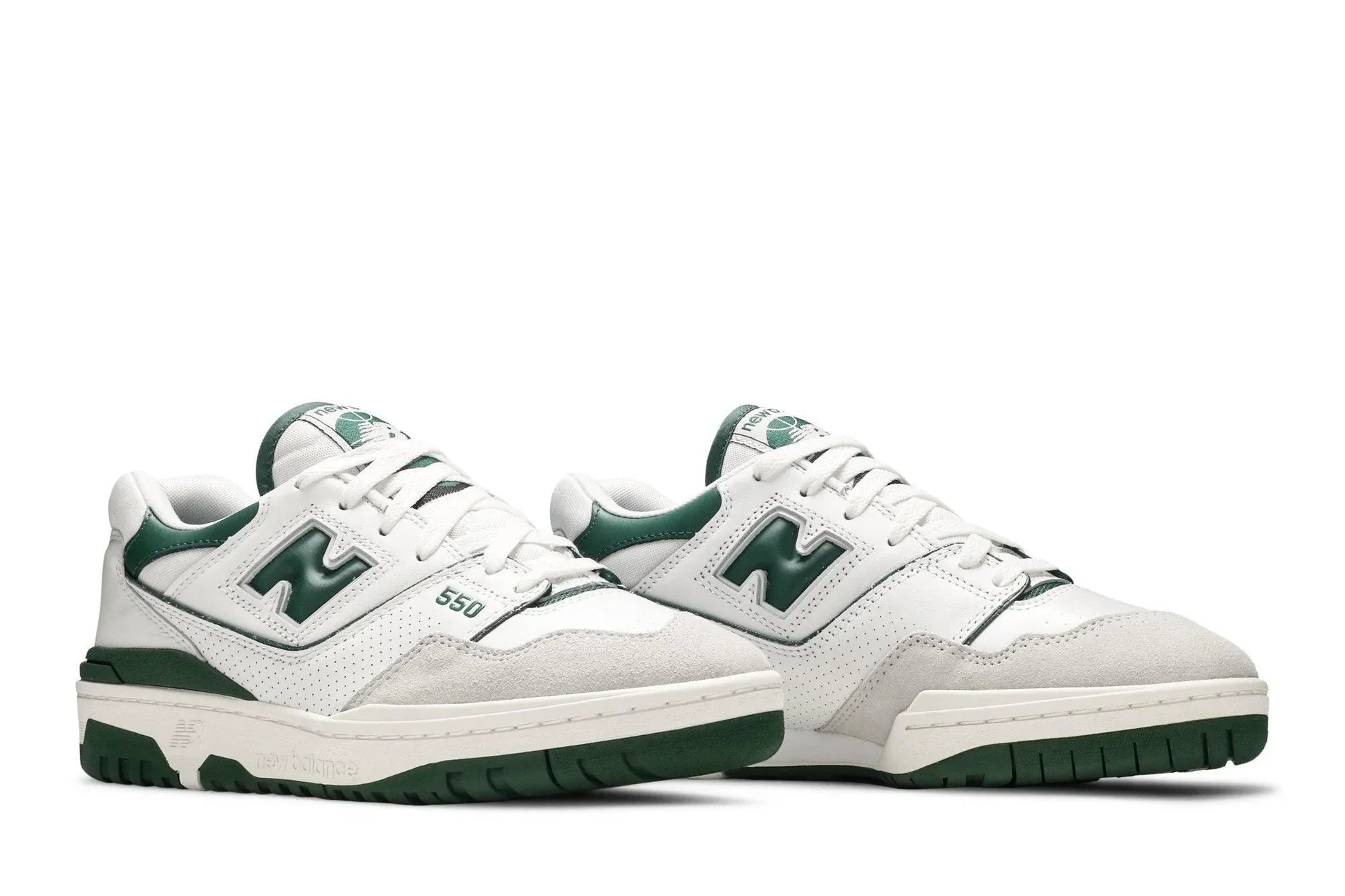 Tênis New Balance 550 White Pine Green Branco/Verde vista superior