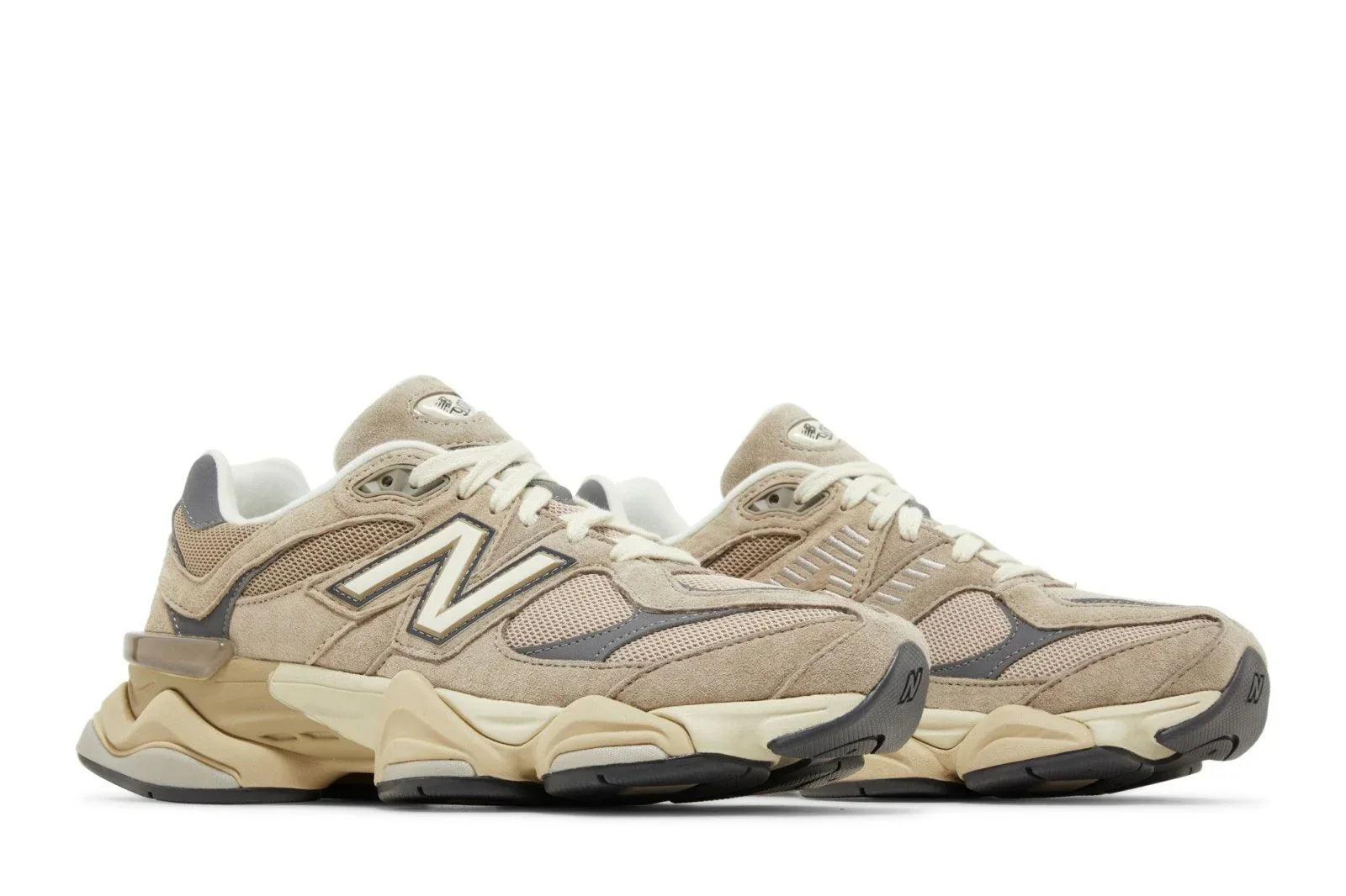 Tênis New Balance 9060 Driftwood Castlerock Marrom vista superior