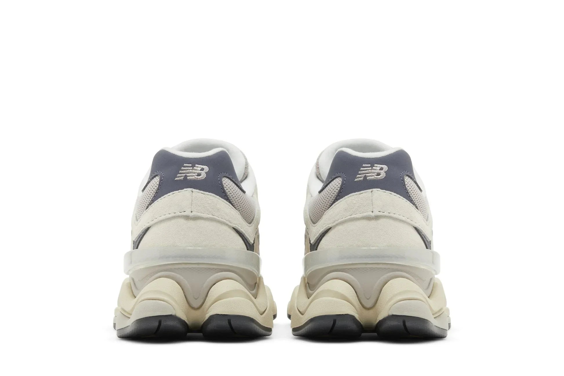 Tênis New Balance 9060 Moonrock Linen Dark Artic Grey Cinza detalhe do solado