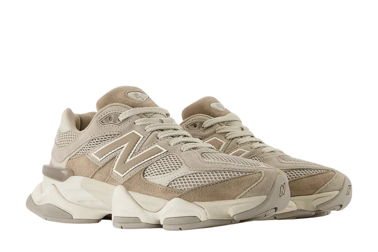 Tênis New Balance 9060 Mushroom Arid Stone Bege vista superior