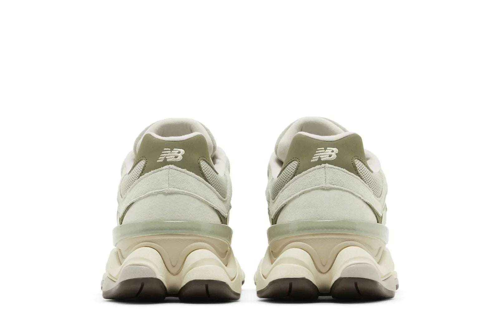 Tênis New Balance 9060 Olivine Verde vista traseira