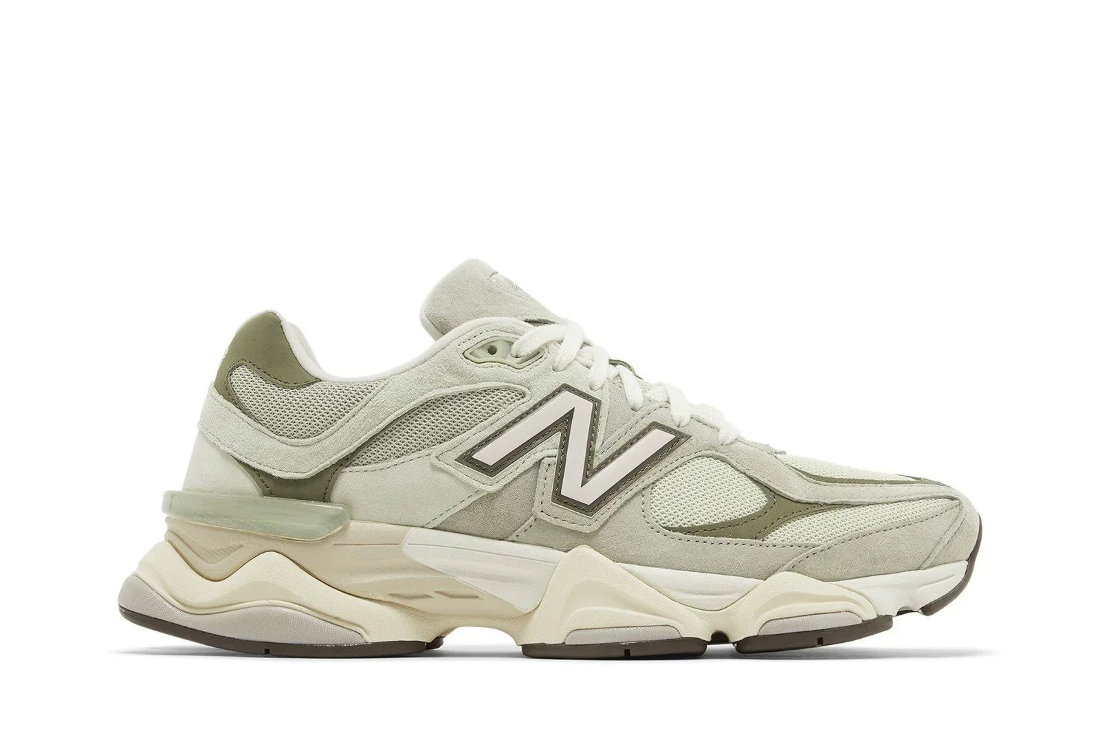 Tênis New Balance 9060 Olivine Verde detalhe do solado