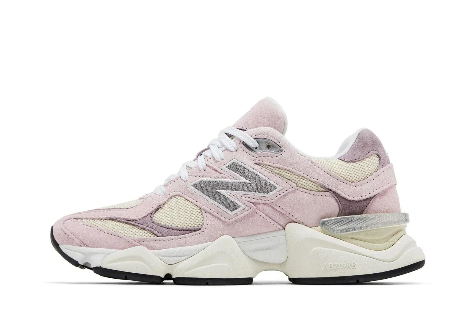 Tênis New Balance 9060 Rose Sugar Angora Rosa vista traseira