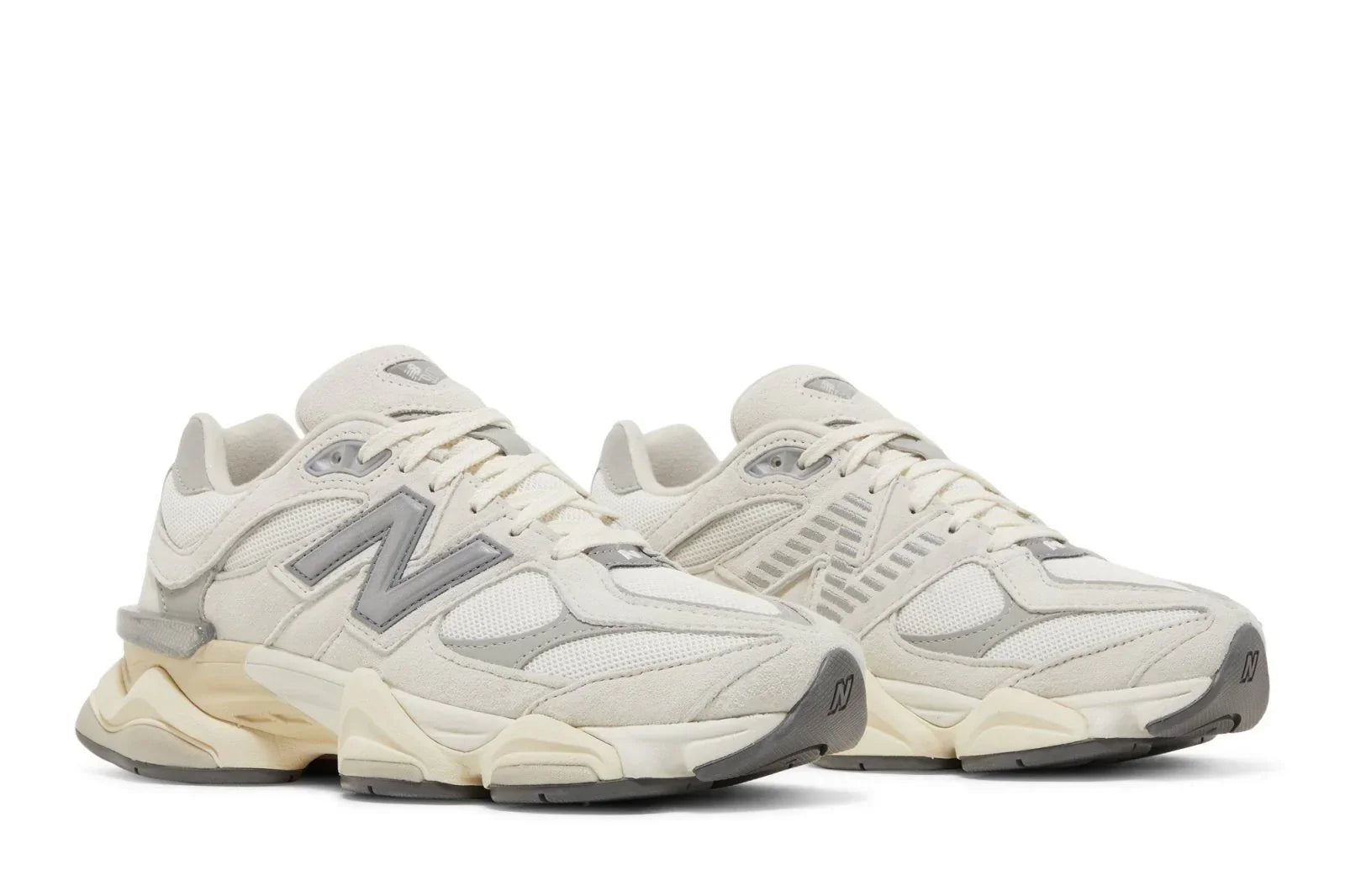 Tênis New Balance 9060 Sea Salt Concrete Branco vista superior