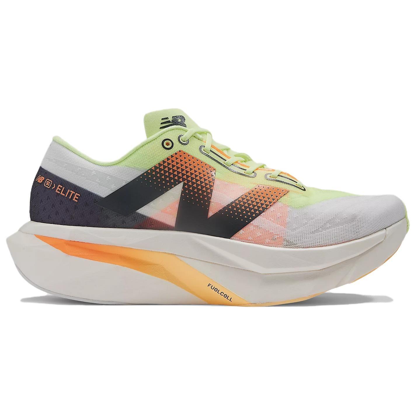 Tênis New Balance Fuelcell Supercomp Elite v4 'White Lime Mango' Verde/Laranja - MRCELLA4