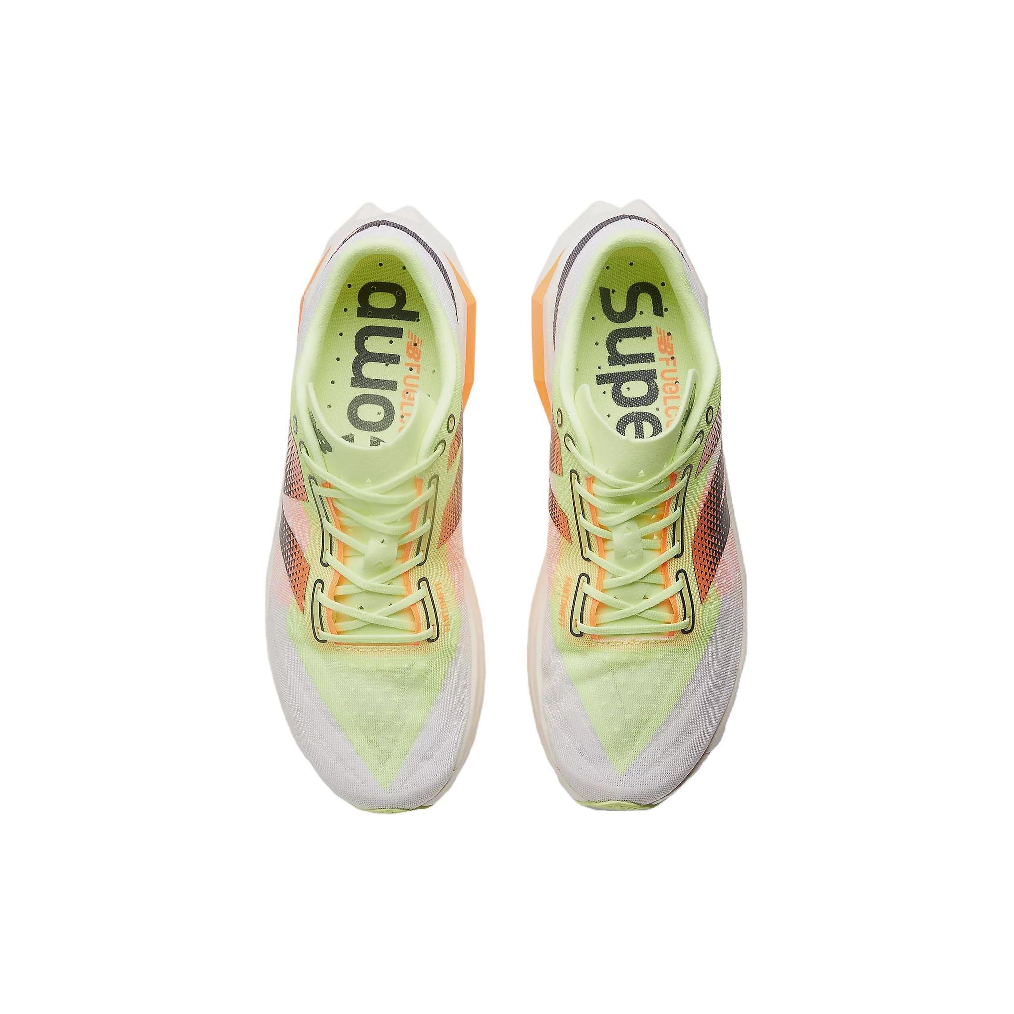 Tênis New Balance Fuelcell Supercomp Elite v4 'White Lime Mango' Verde/Laranja - MRCELLA4