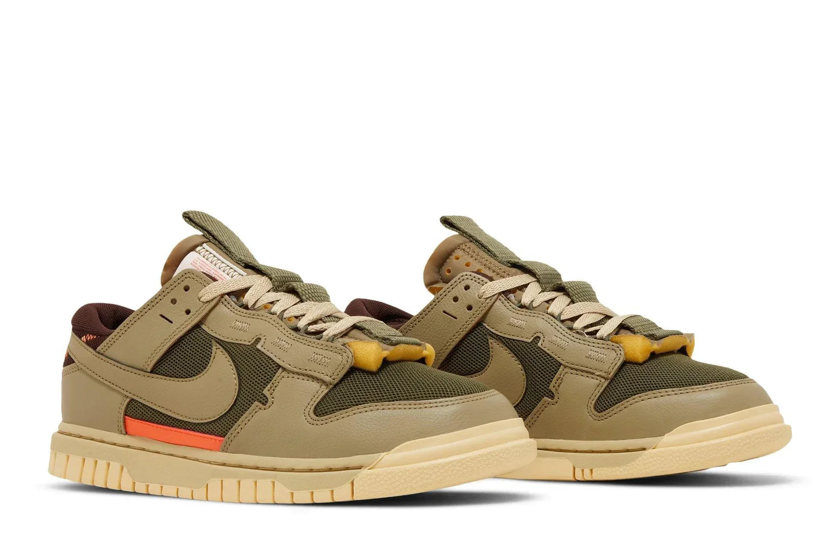 Tênis Nike Air Dunk Jumbo Medium Olive Verde detalhe do solado