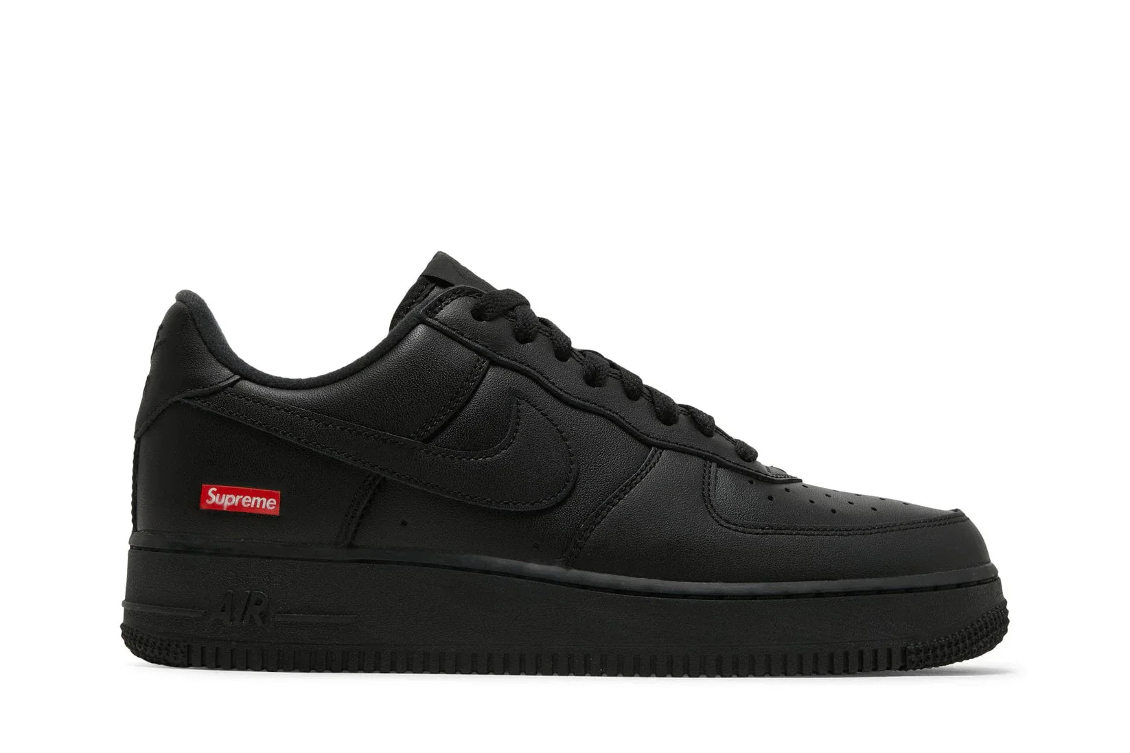 Tênis Nike Air Force 1 Low x Supreme Black Preto vista superior