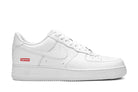 Tênis Nike Air Force 1 Low x Supreme White Branco vista lateral