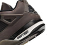 Tênis Nike Air Jordan 4 Cave Stone and Black Marrom detalhe frontal