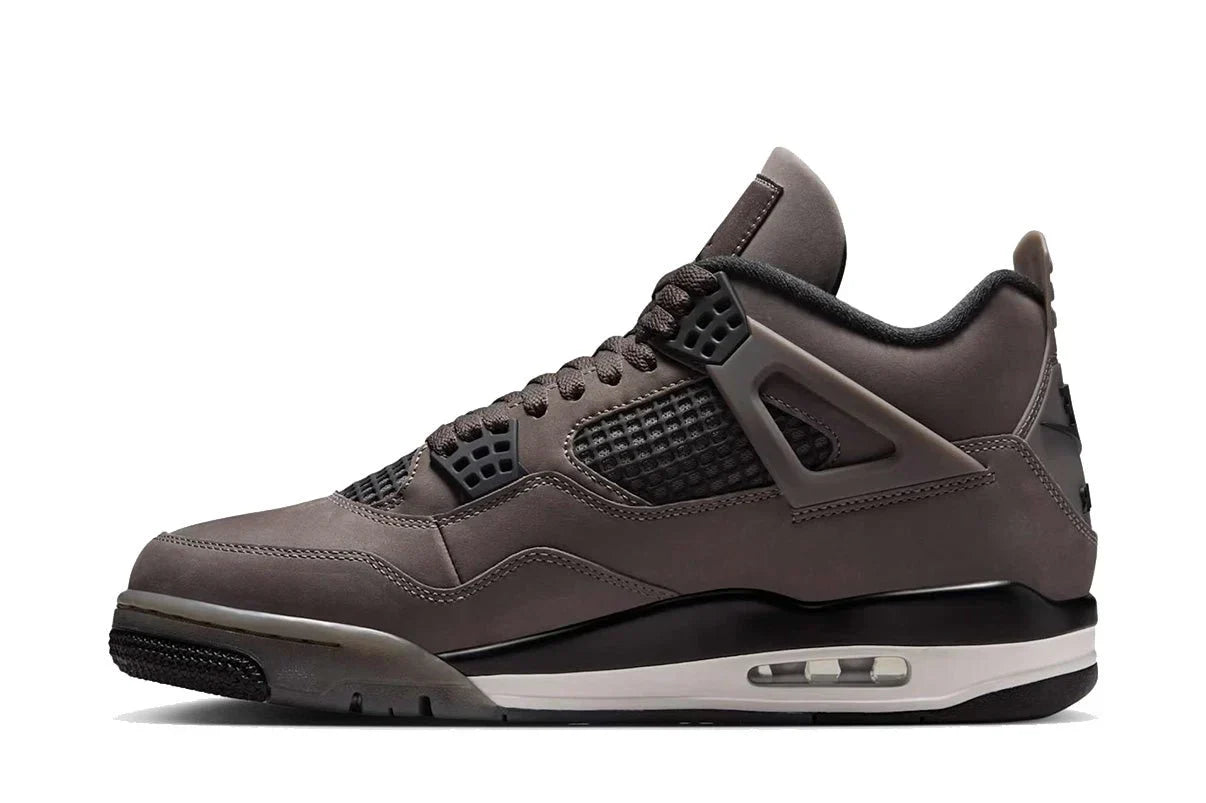 Tênis Nike Air Jordan 4 Cave Stone and Black Marrom detalhe do acabamento
