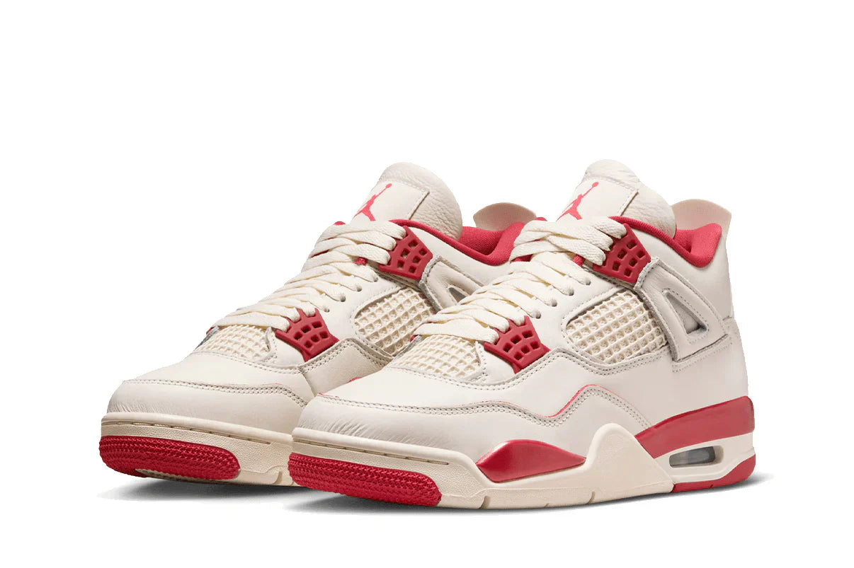 Tênis Nike Air Jordan 4 Retro Valentines Day Sierra Red Vermelho vista superior