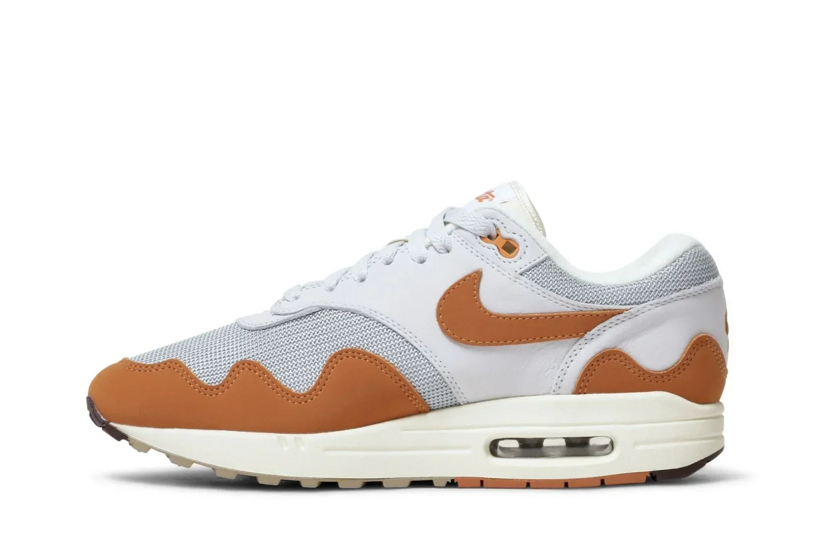 Tênis Nike Air Max 1 x Patta Monarch Laranja detalhe lateral