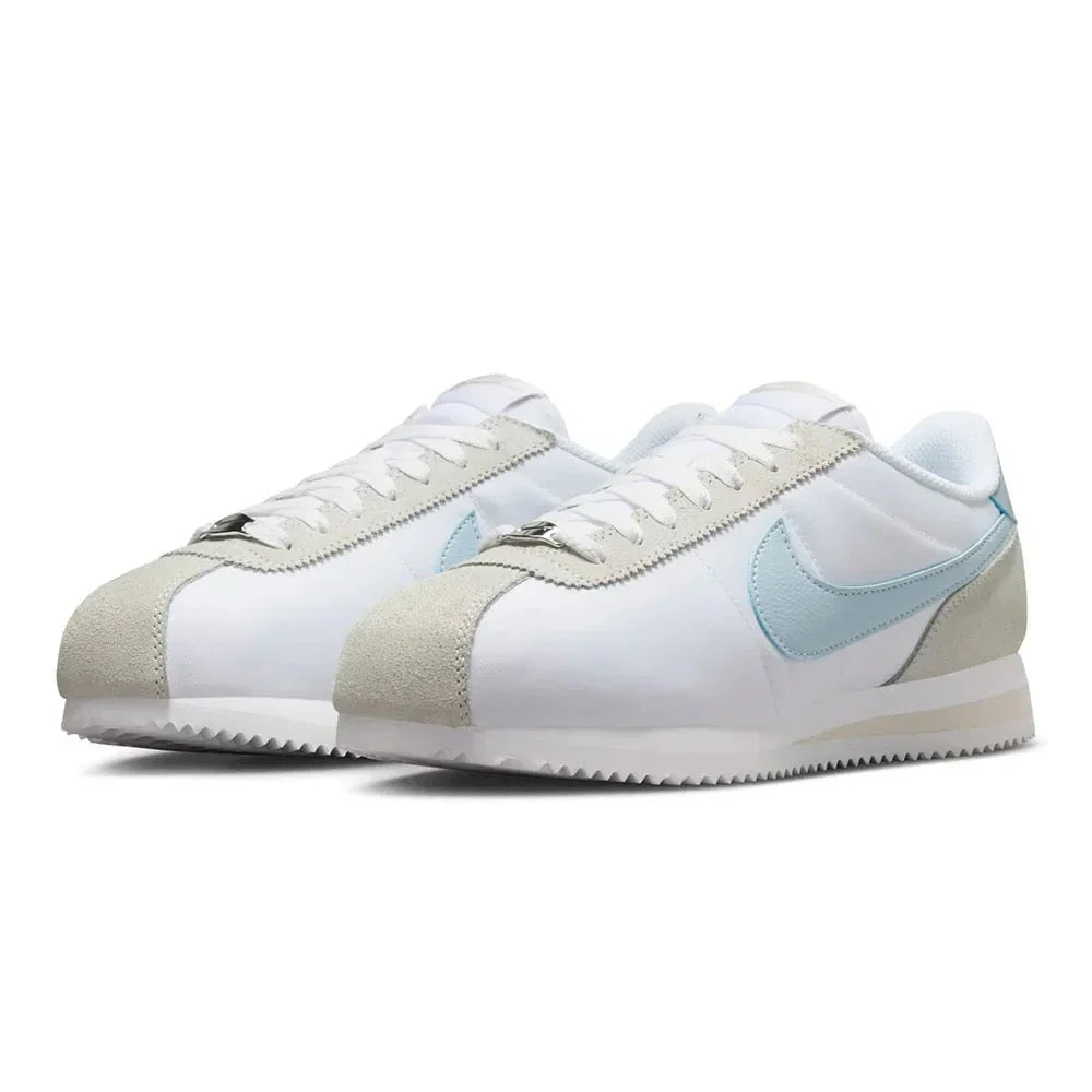Tênis Nike Cortez Light Armory Navy Blue Branco detalhe do material