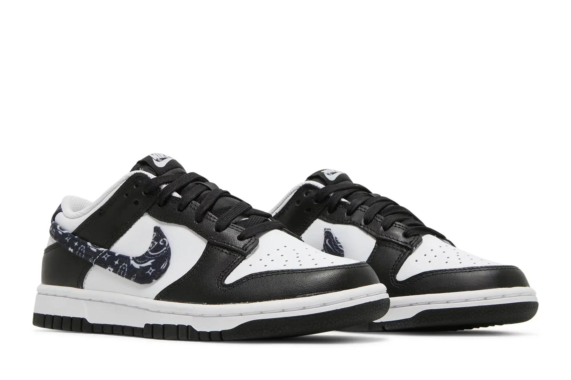 Tênis Nike Dunk Low Black Paisley Preto vista superior