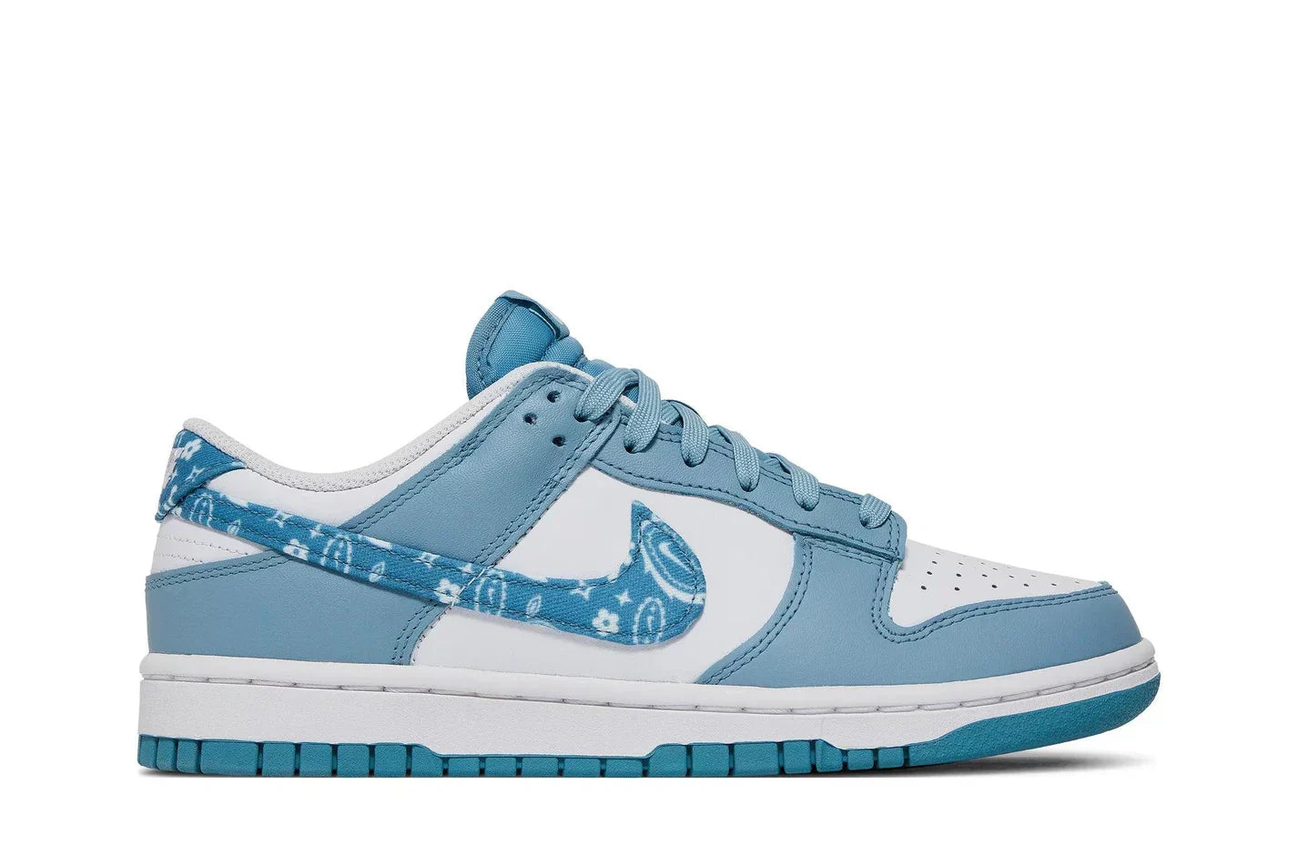 Tênis Nike Dunk Low Blue Paisley Azul vista superior