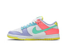 Tênis Nike Dunk Low Easter Feminino Colorido detalhe do material