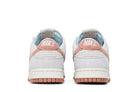 Tênis Nike Dunk Low Fossil Rose Azul/Rosa vista superior