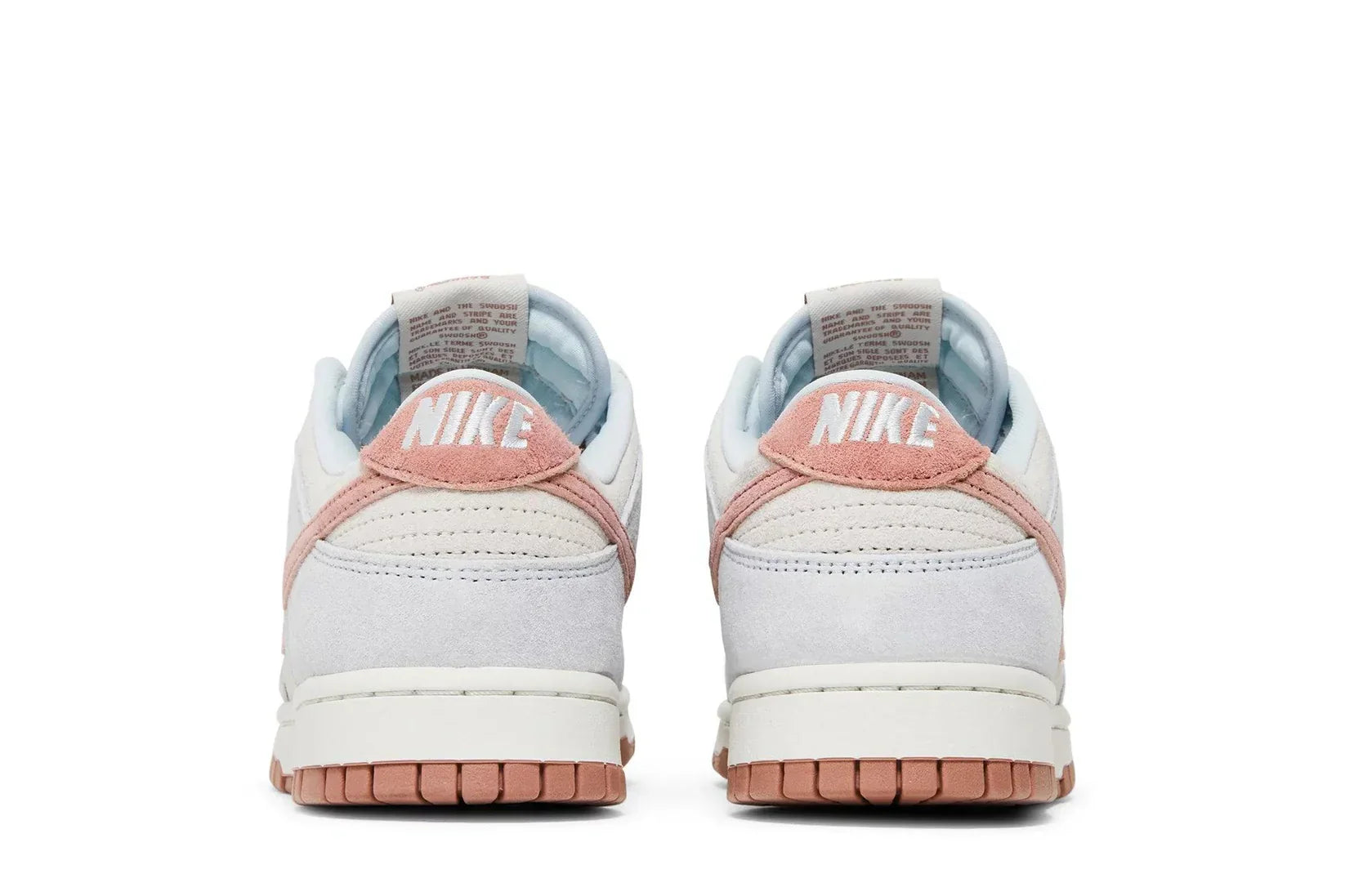 Tênis Nike Dunk Low Fossil Rose Azul/Rosa vista superior