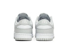 Tênis Nike Dunk Low Grey Fog Cinza vista traseira