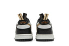 Tênis Nike Dunk Low GS Black/White Metallic Preto vista traseira