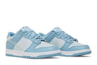 Tênis Nike Dunk Low Blue Clear Swoosh Azul detalhe do solado