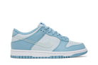 Tênis Nike Dunk Low Blue Clear Swoosh Azul vista lateral