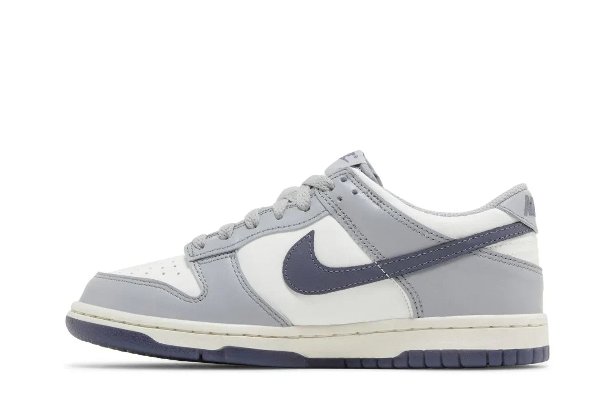 Tênis Nike Dunk Low Light Carbon Cinza detalhe do solado