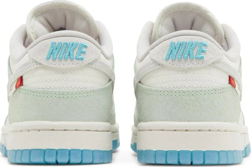 Tênis Nike Dunk Low Lx Year of Dragon 2024 Verde detalhe do material