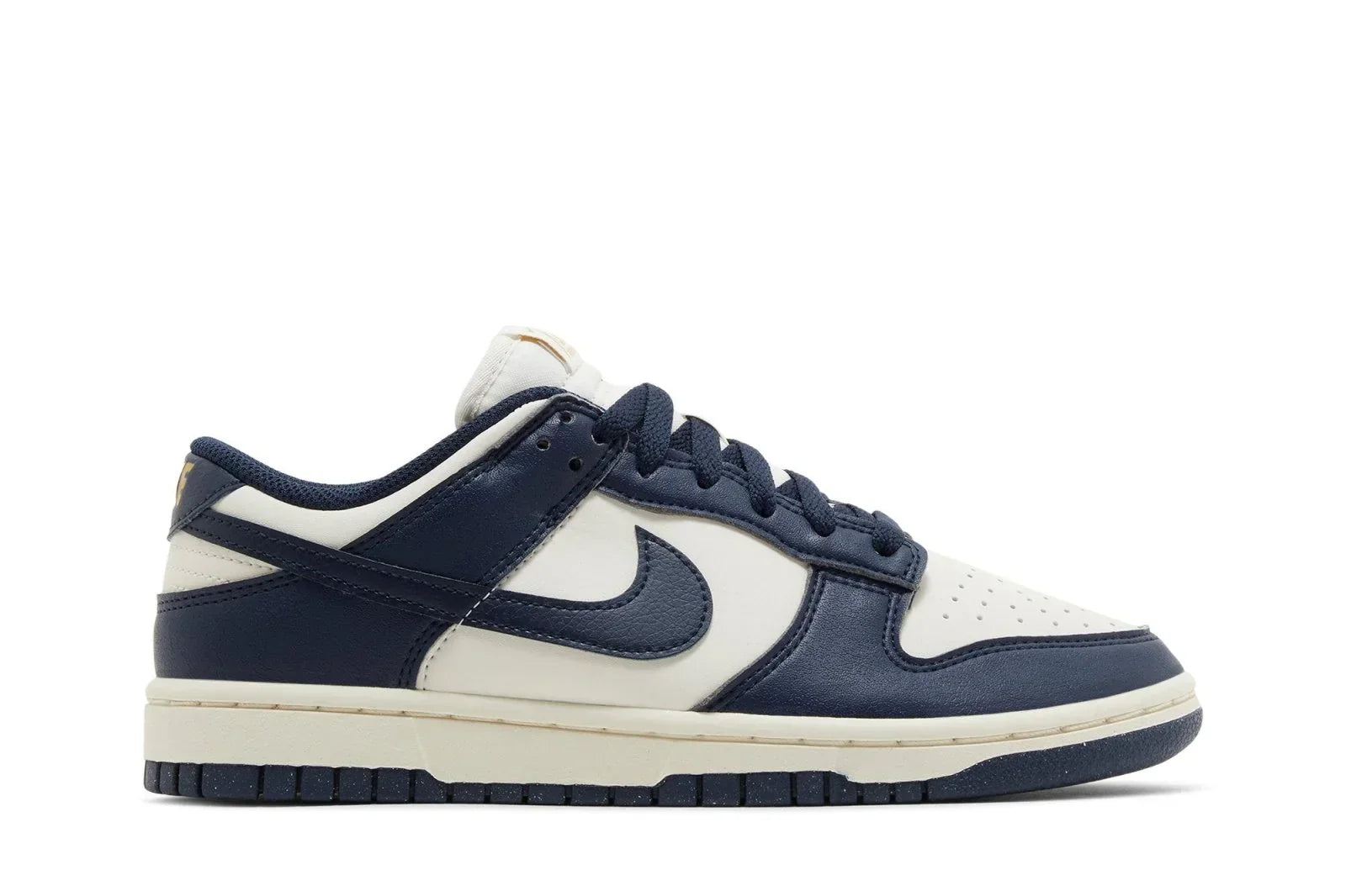 Tênis Nike Dunk Low Next Nature Olympic Azul Marinho vista lateral