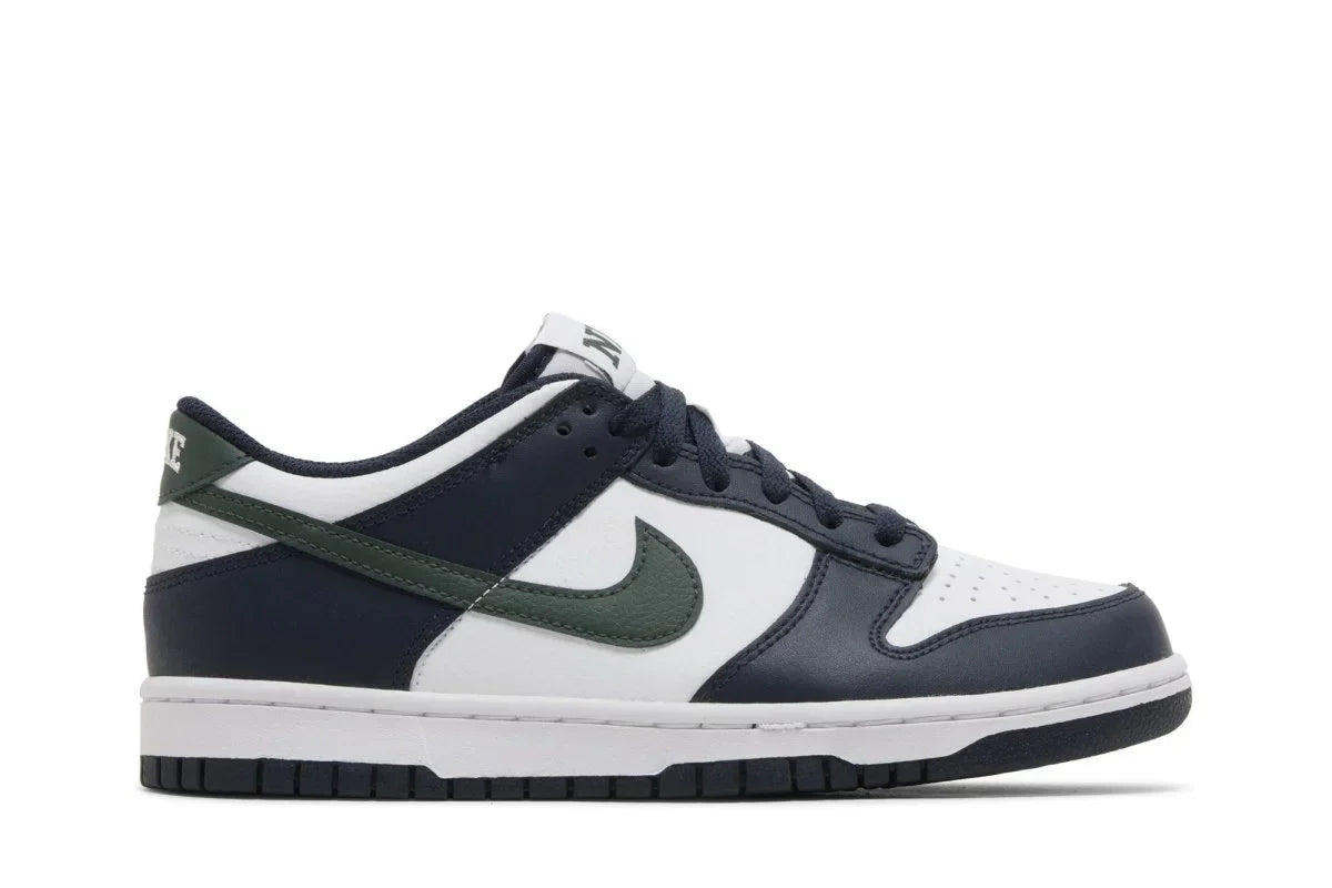Tênis Nike Dunk Low Obsidian Vintage Green Azul Marinho vista superior