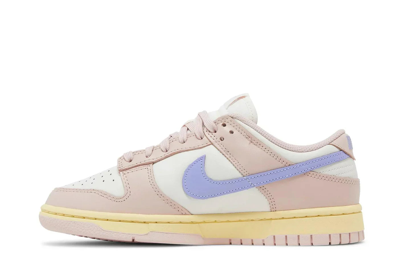 Tênis Nike Dunk Low Pink Oxford Rosa detalhe do material