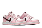Tênis Nike Dunk Low Pink Red White Rosa vista superior
