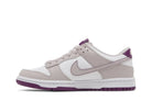 Tênis Nike Dunk Low Platinum Violet Branco vista traseira
