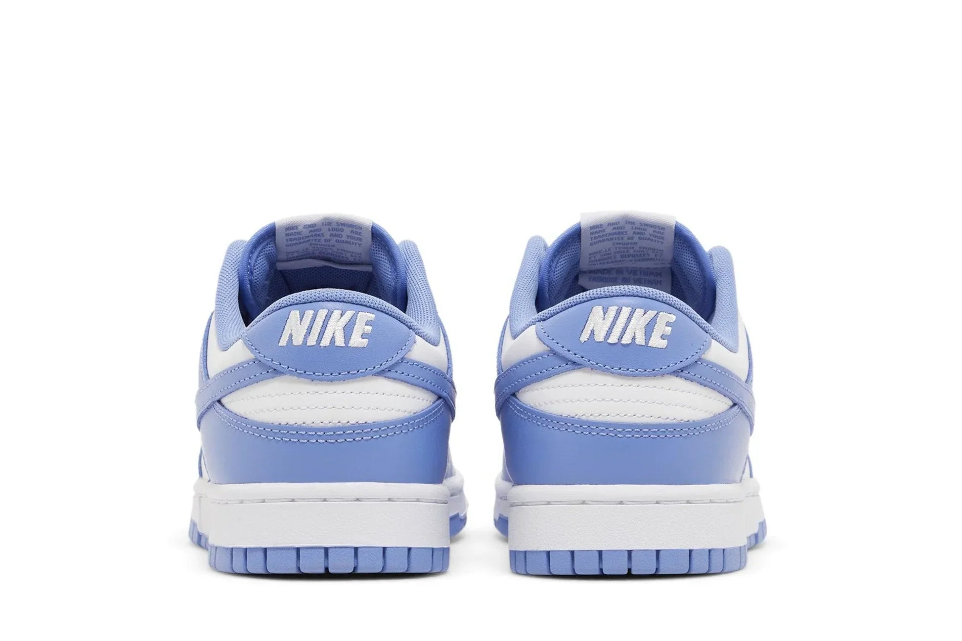 Tênis Nike Dunk Low Polar Blue Azul detalhe do material