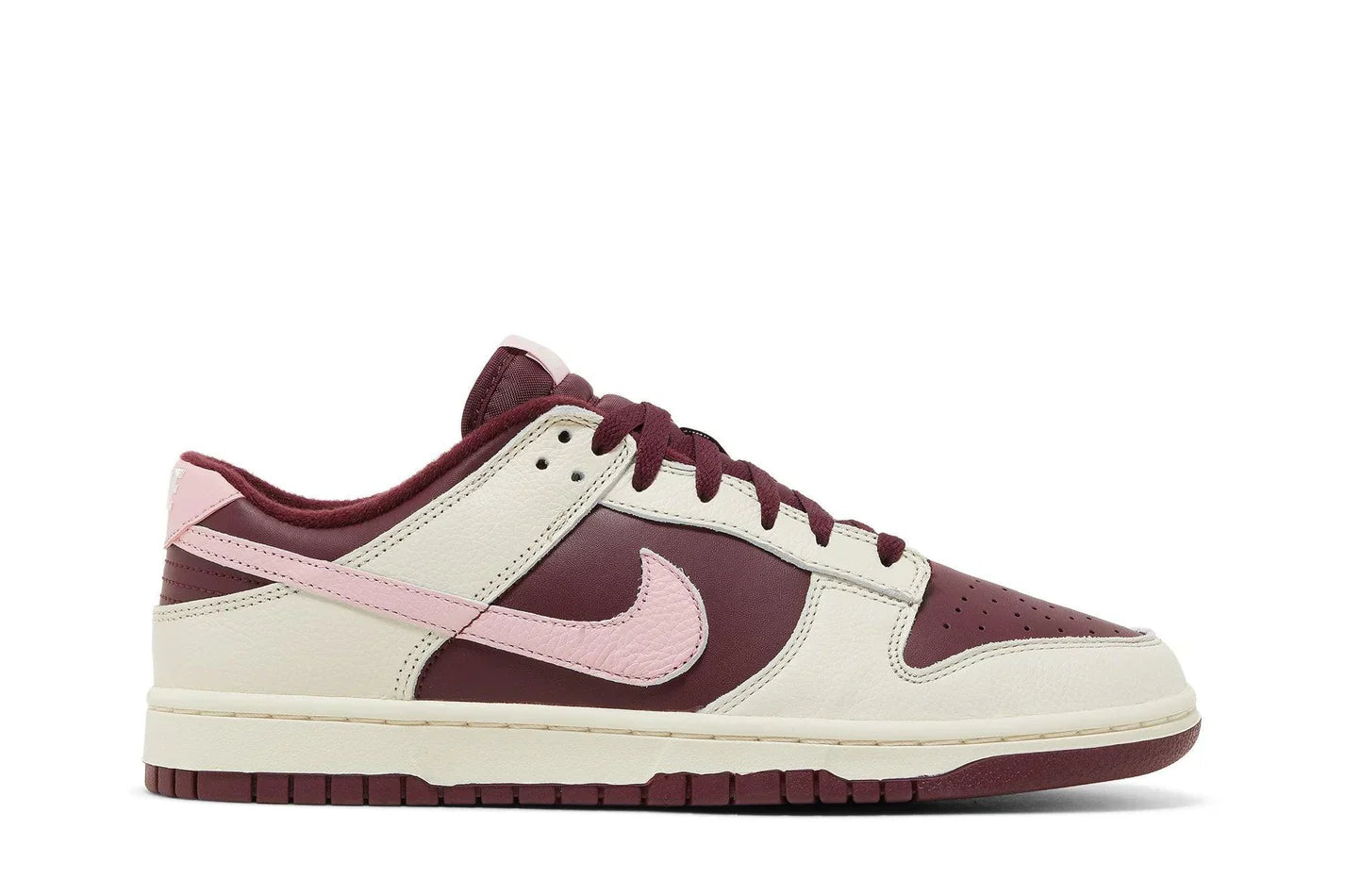 Tênis Nike Dunk Low Premium Valentines day Vermelho Vinho vista superior