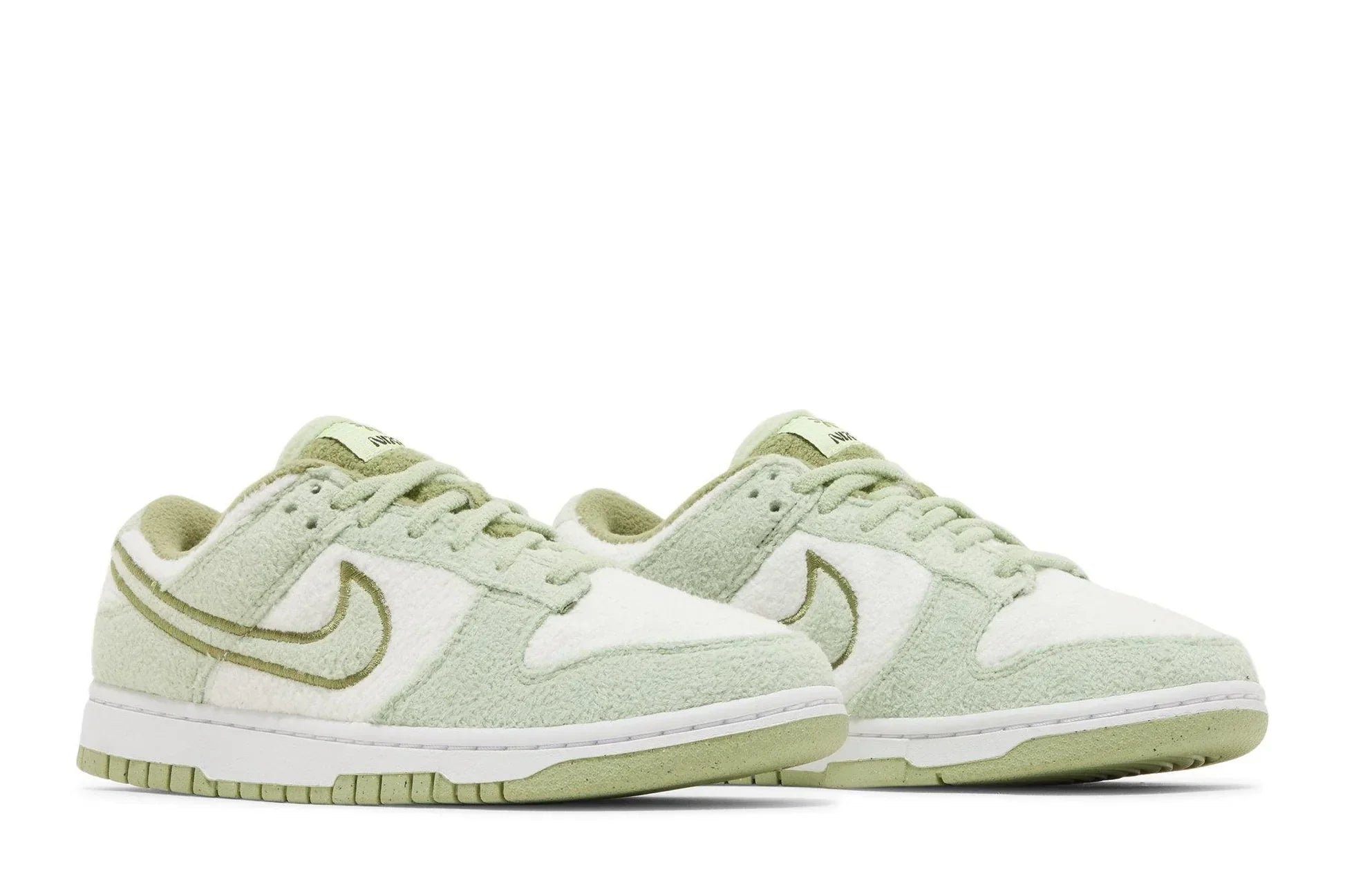 Tênis Nike Dunk Low SE Fleece Honeydew Verde vista superior