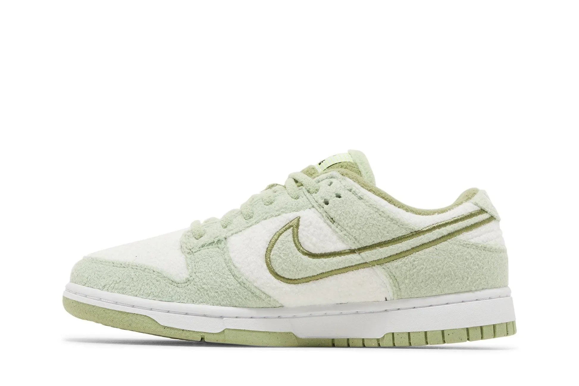 Tênis Nike Dunk Low SE Fleece Honeydew Verde vista traseira