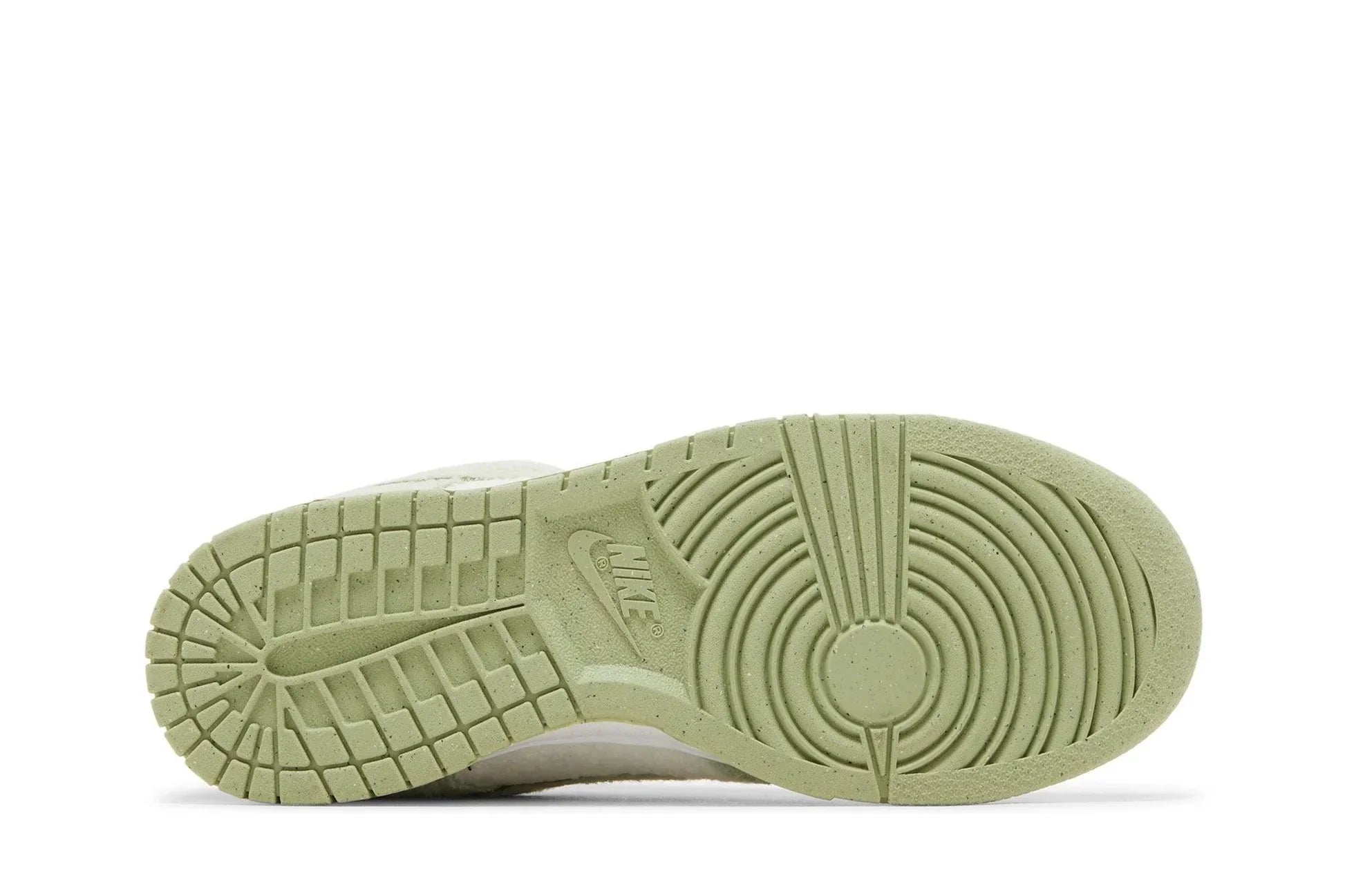 Tênis Nike Dunk Low SE Fleece Honeydew Verde detalhe do material