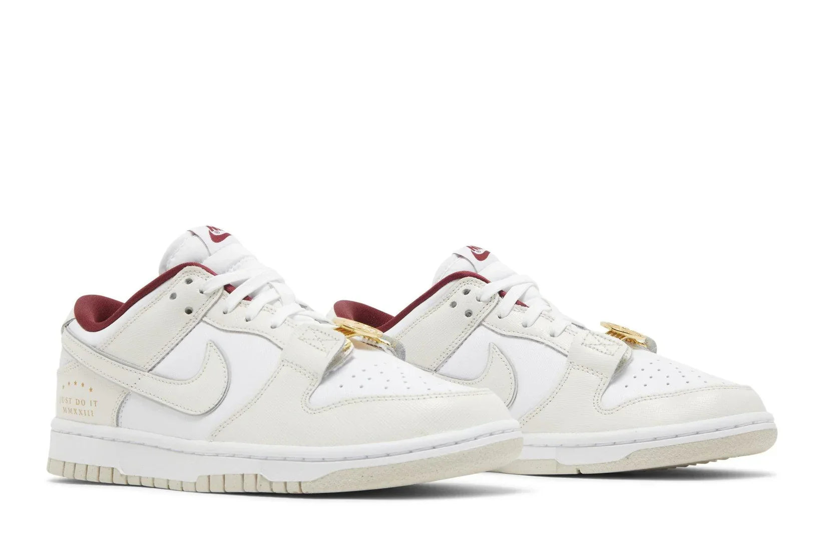 Tênis Nike Dunk Low SE Just Do It White Phantom Branco detalhe lateral