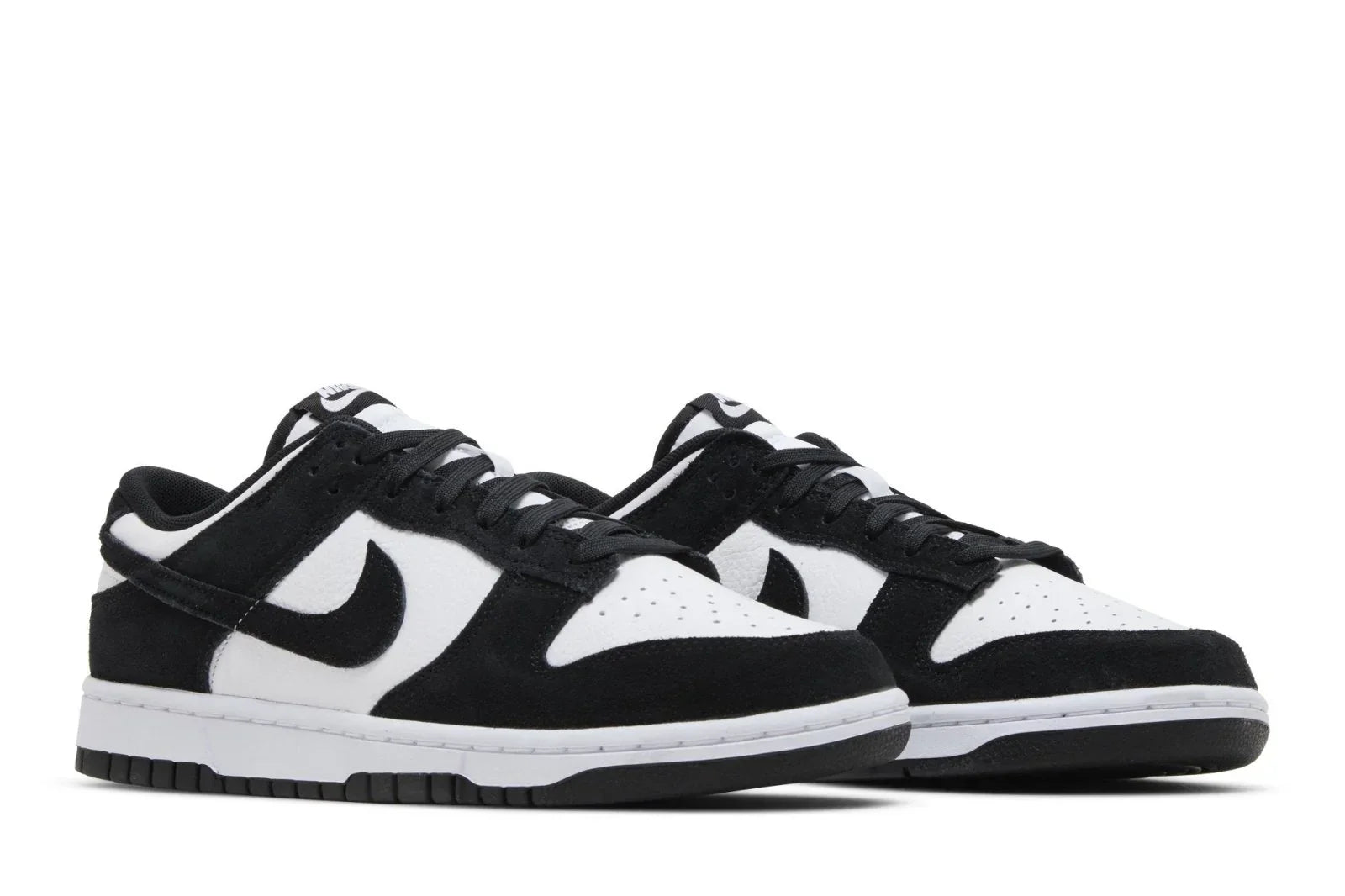 Tênis Nike Dunk Low Suede Panda Preto vista superior