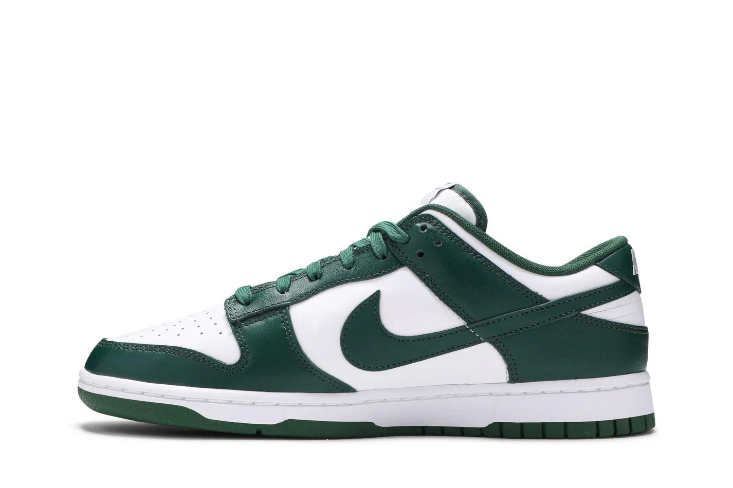 Tênis Nike Dunk Low Varsity Green Michigan State Verde detalhe do solado