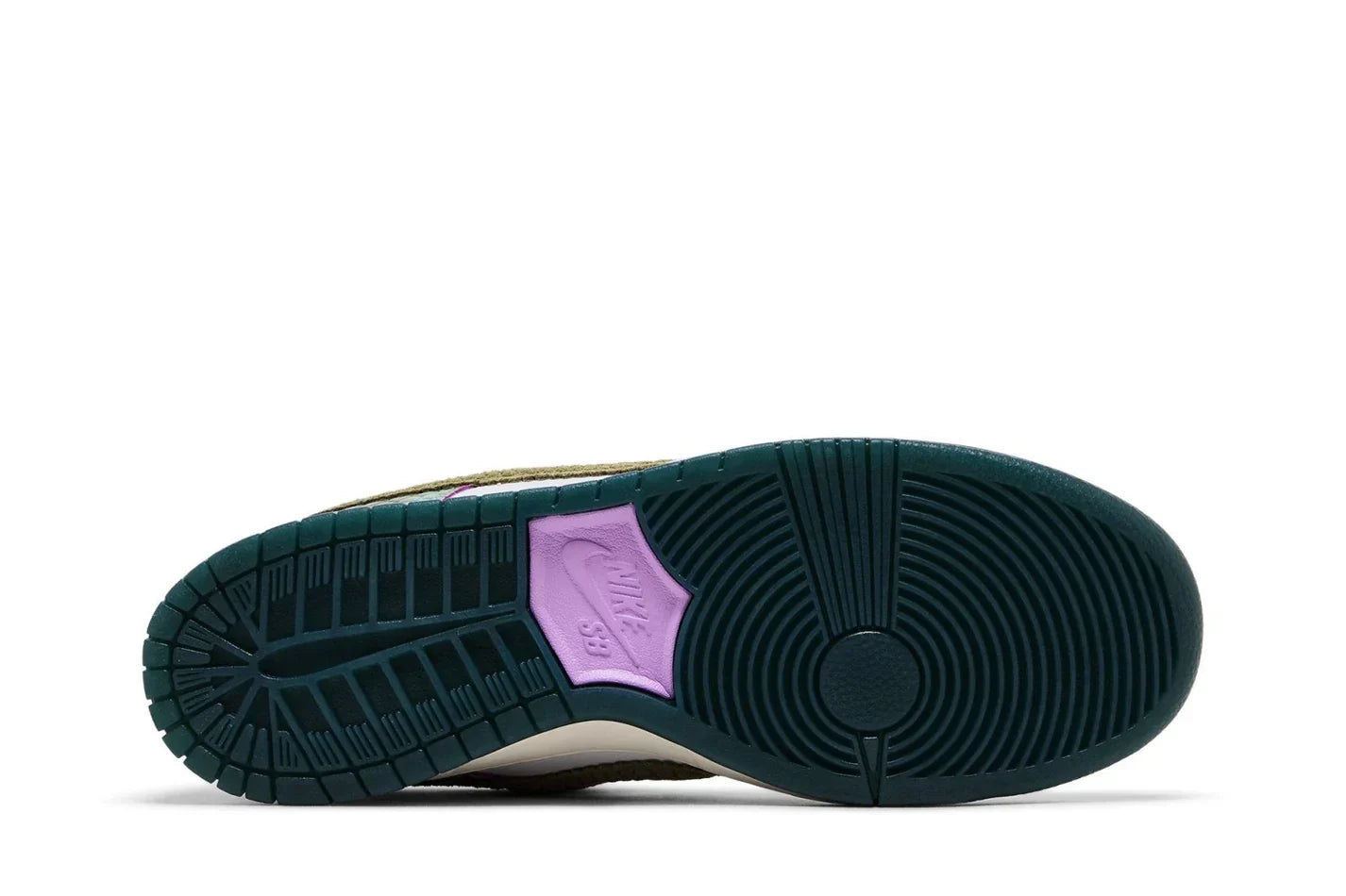 Tênis Nike Dunk Sb x Alexis Sablone Chameleon Verde detalhe lateral