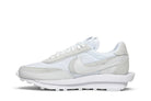 Tênis Nike LD Waffle x Sacai White Nylon Branco vista traseira