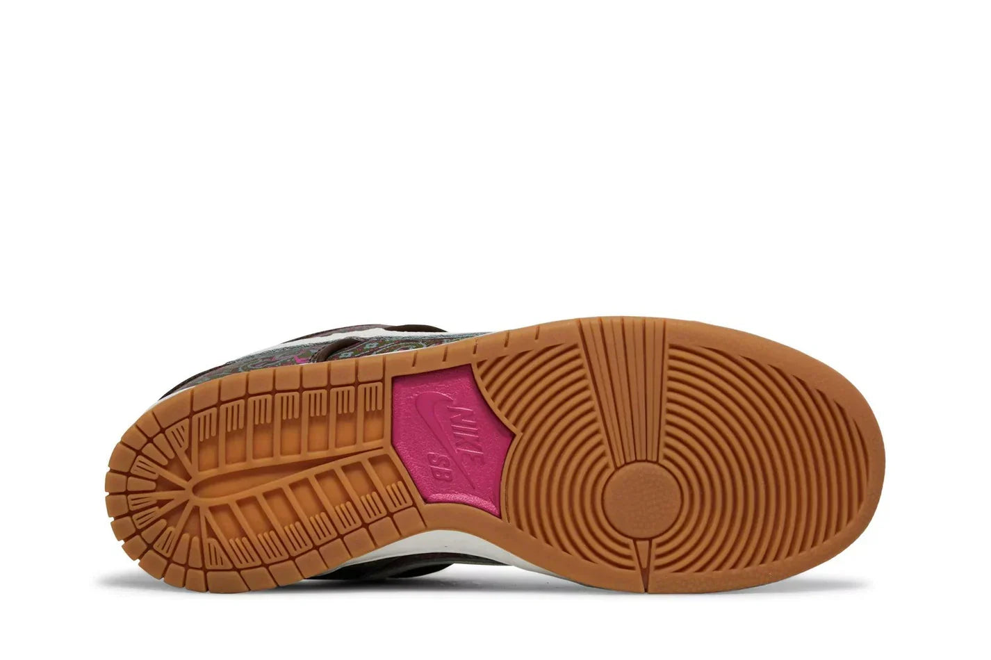 Tênis Nike SB Dunk Low PRM Paisley Brown Marrom vista traseira